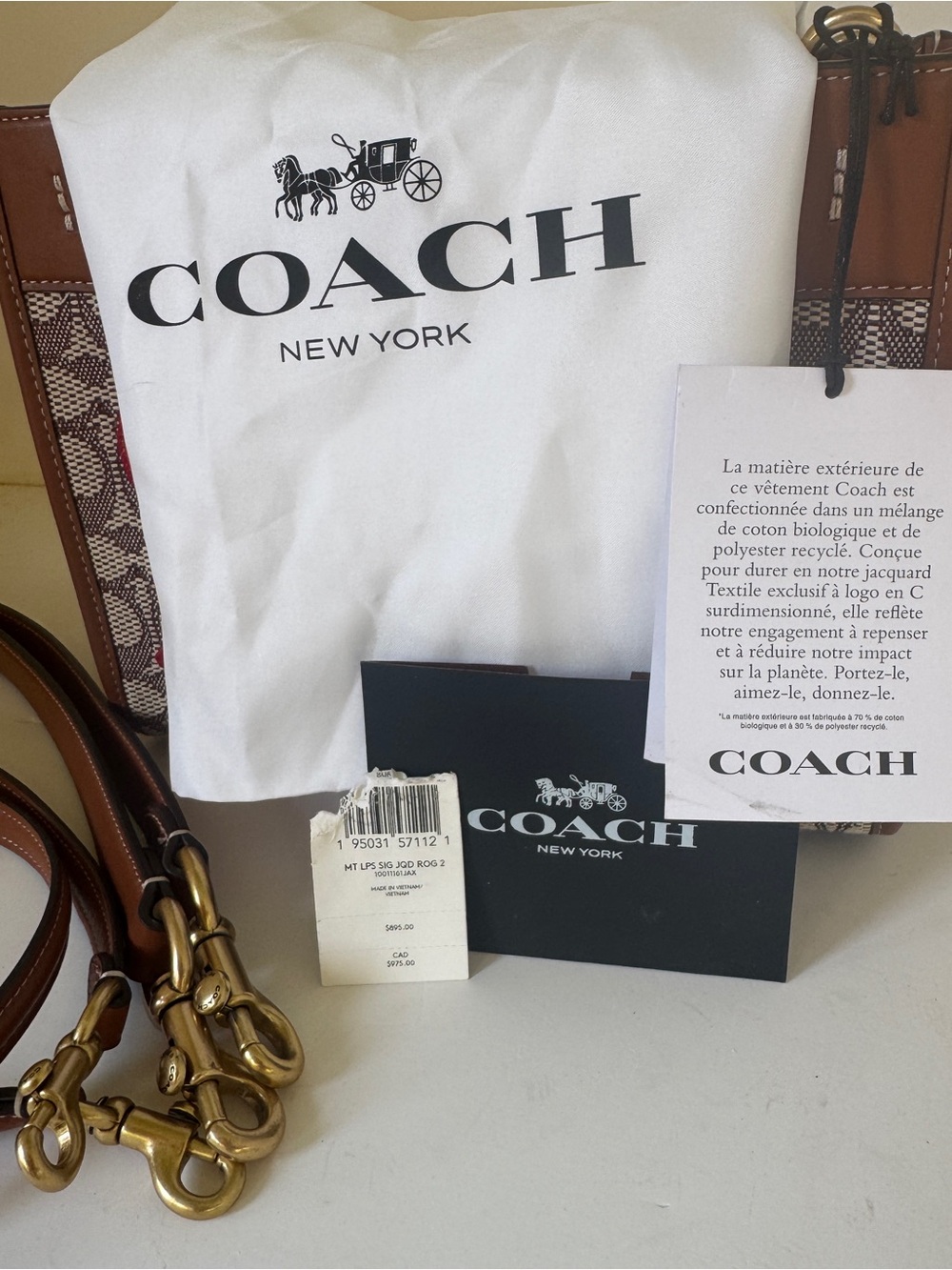 NWT ✨ COACH x Tom Wesselman Limited Edition Leather & Jacquard Rogue Bag - Picture 8 of 8